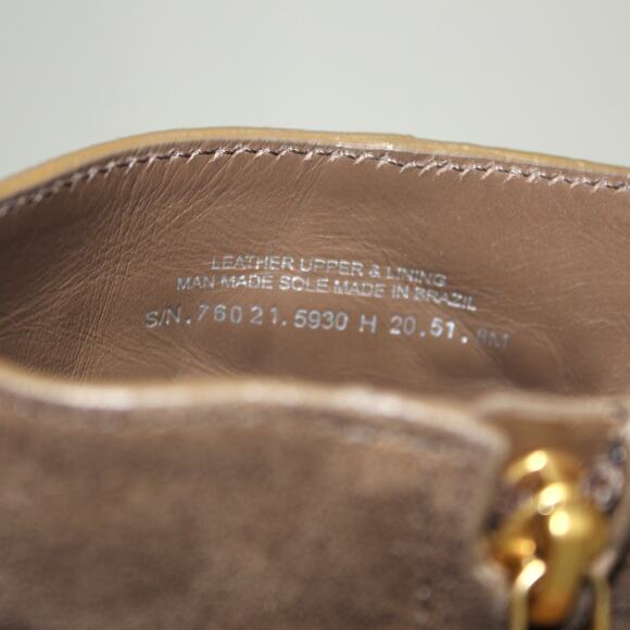 Tory Burch Leigh Lug Sole Booties In River Rock/ River Rock Size 8 - Picture 8 of 8